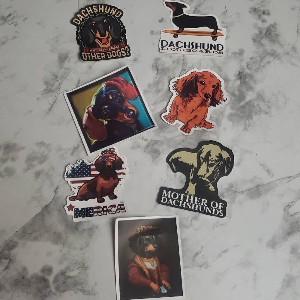 ‎Dachshund Dog Stickers